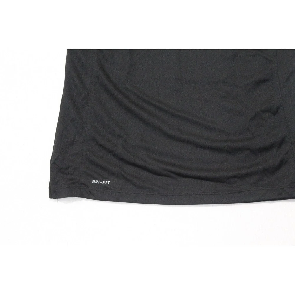 Nike Women Black Polo Shirt Dri Fit Golf Casual Size Medium